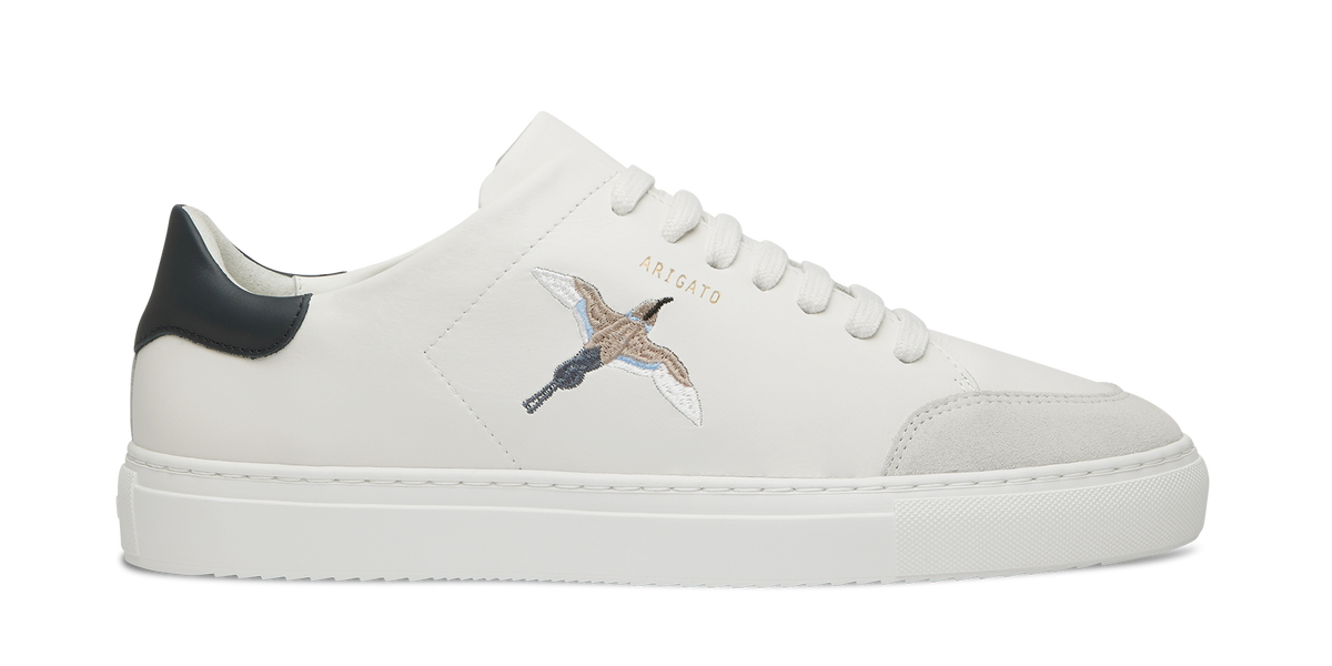 Clean 90 B Bird Sneaker - White/Dark Blue