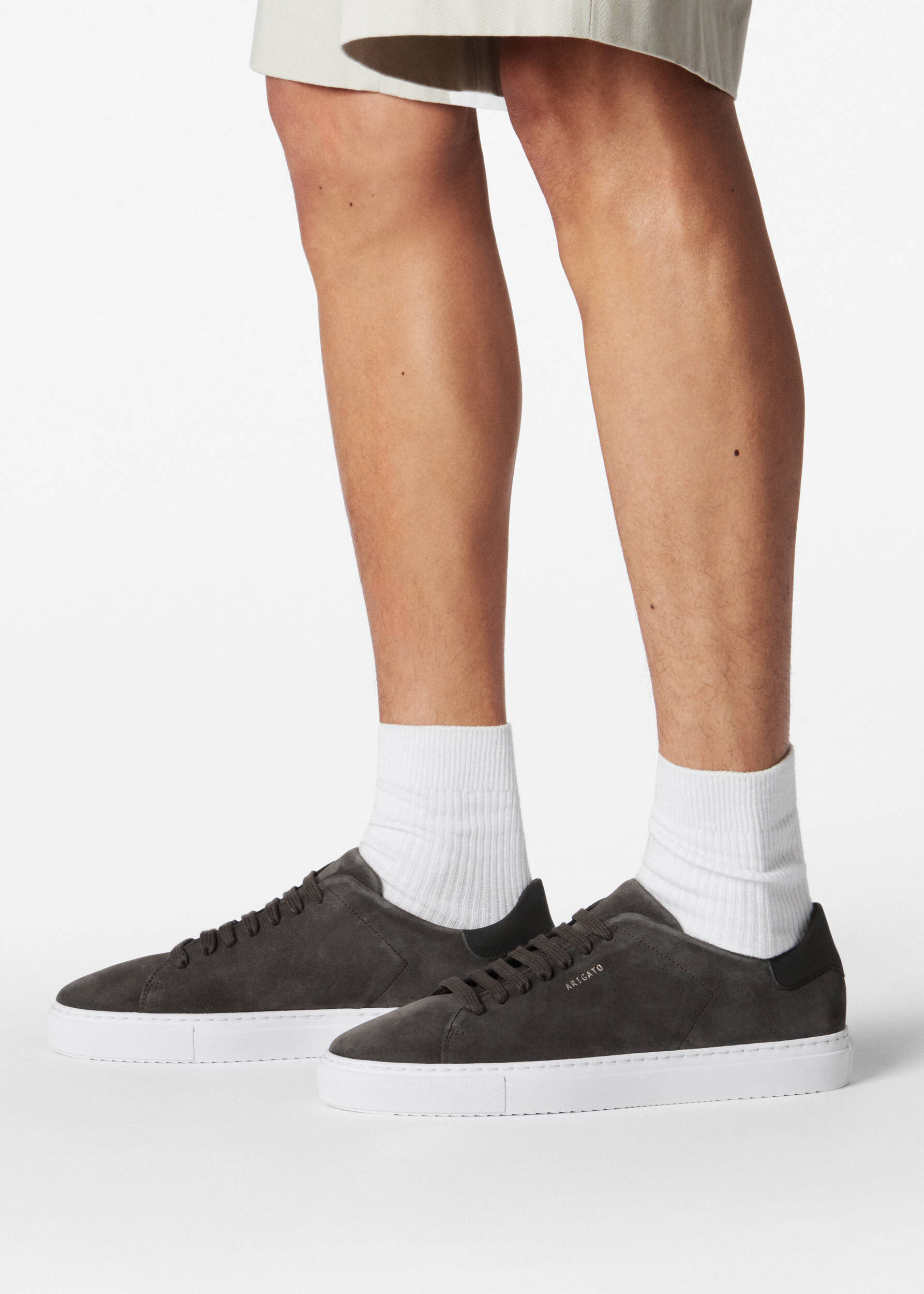 Clean 90 Suede Sneaker - Dark Brown/White