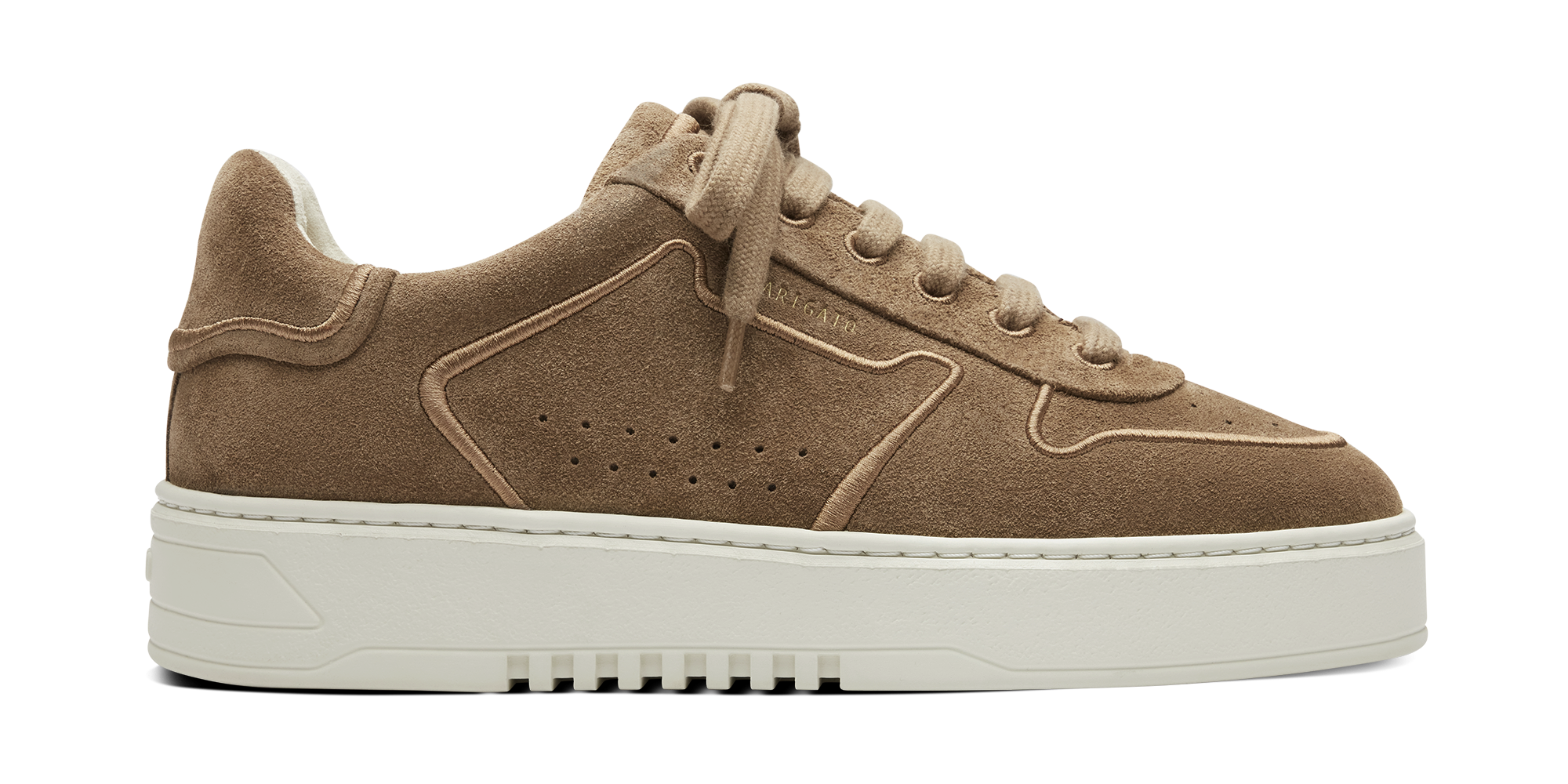 Orbit Embroidery Sneaker - Brown/Off White