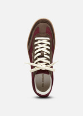 Dice T-Toe Sneaker - Burgundy/Brown