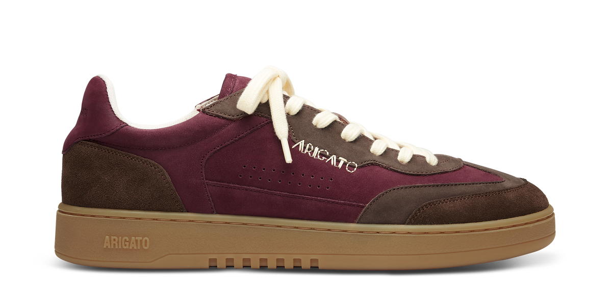 Dice T-Toe Sneaker - Burgundy/Brown