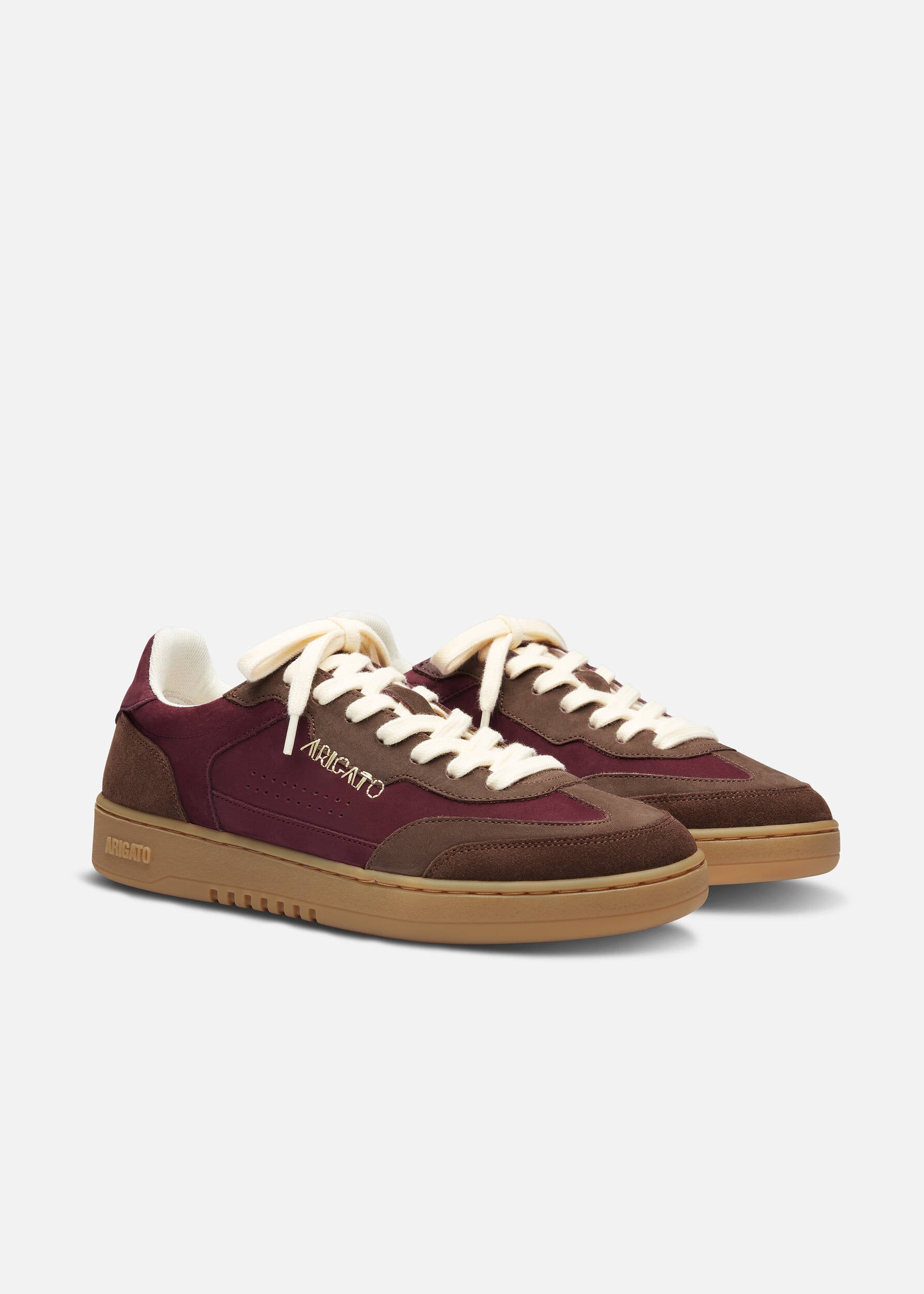 Dice T-Toe Sneaker - Burgundy/Brown