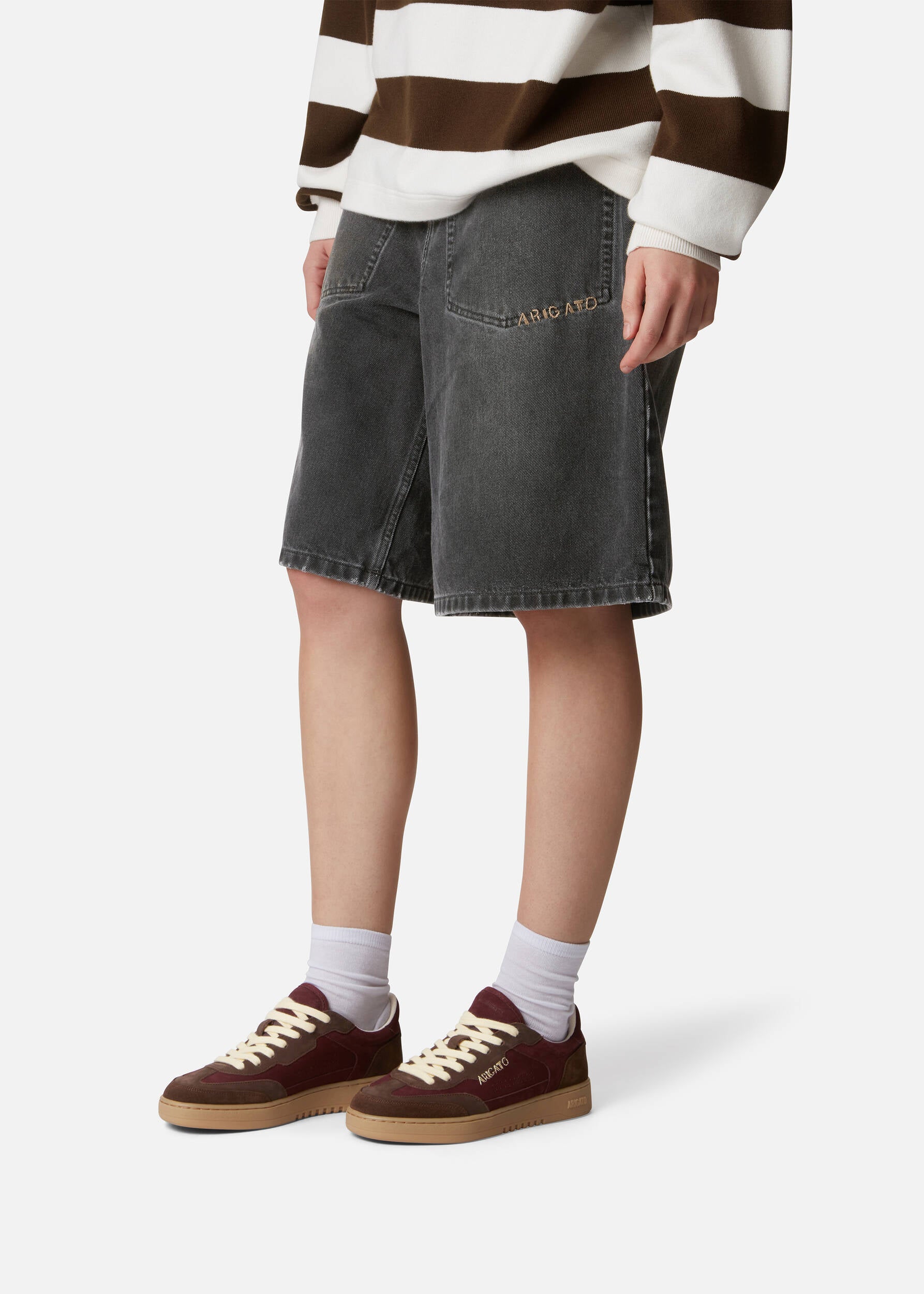 Dice T-Toe Sneaker - Burgundy/Brown