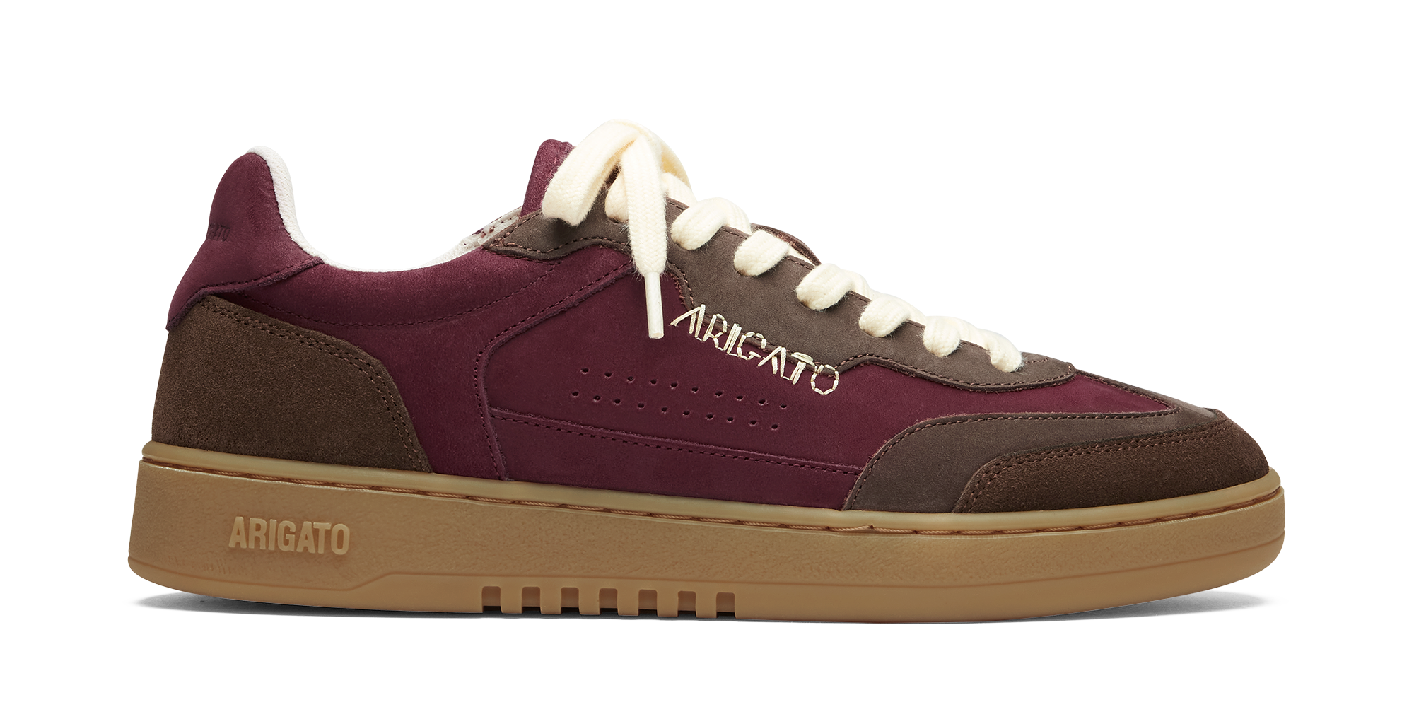 Dice T-Toe Sneaker - Burgundy/Brown
