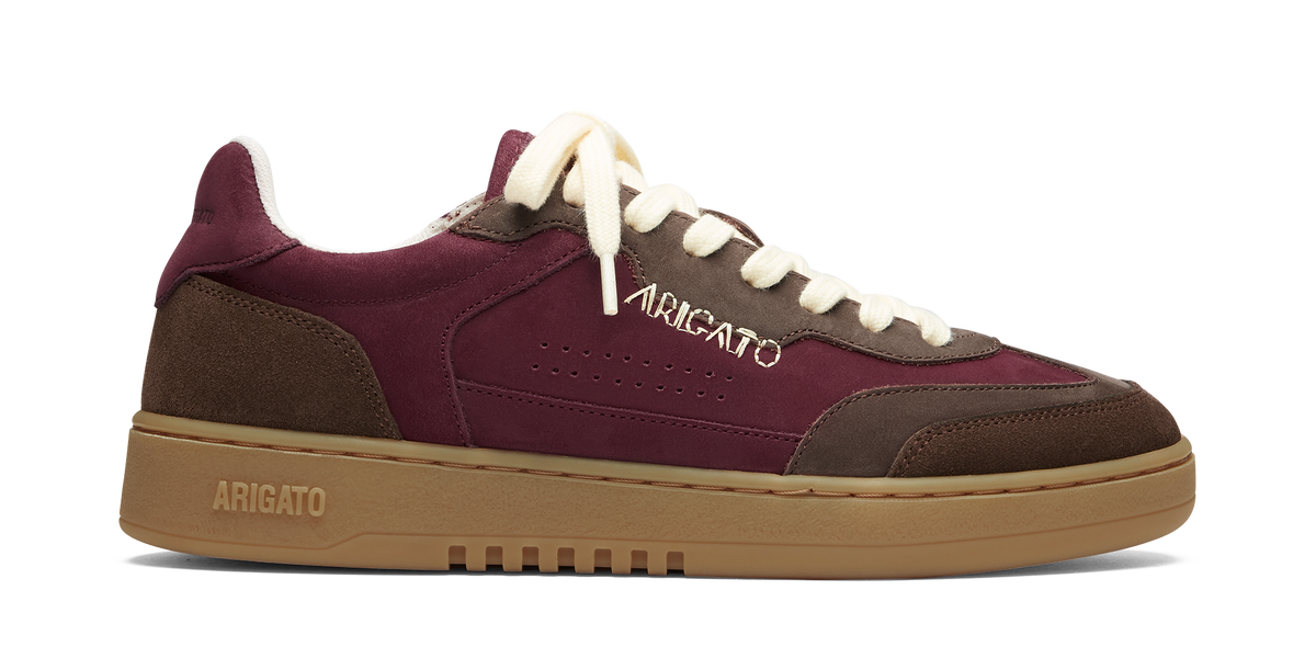 Dice T-Toe Sneaker - Burgundy/Brown
