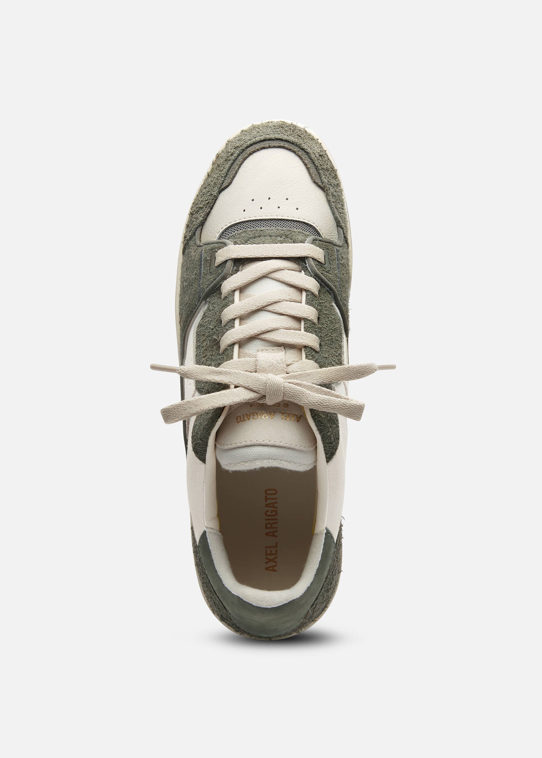 Clay Sneaker - Light Beige/Dark Green