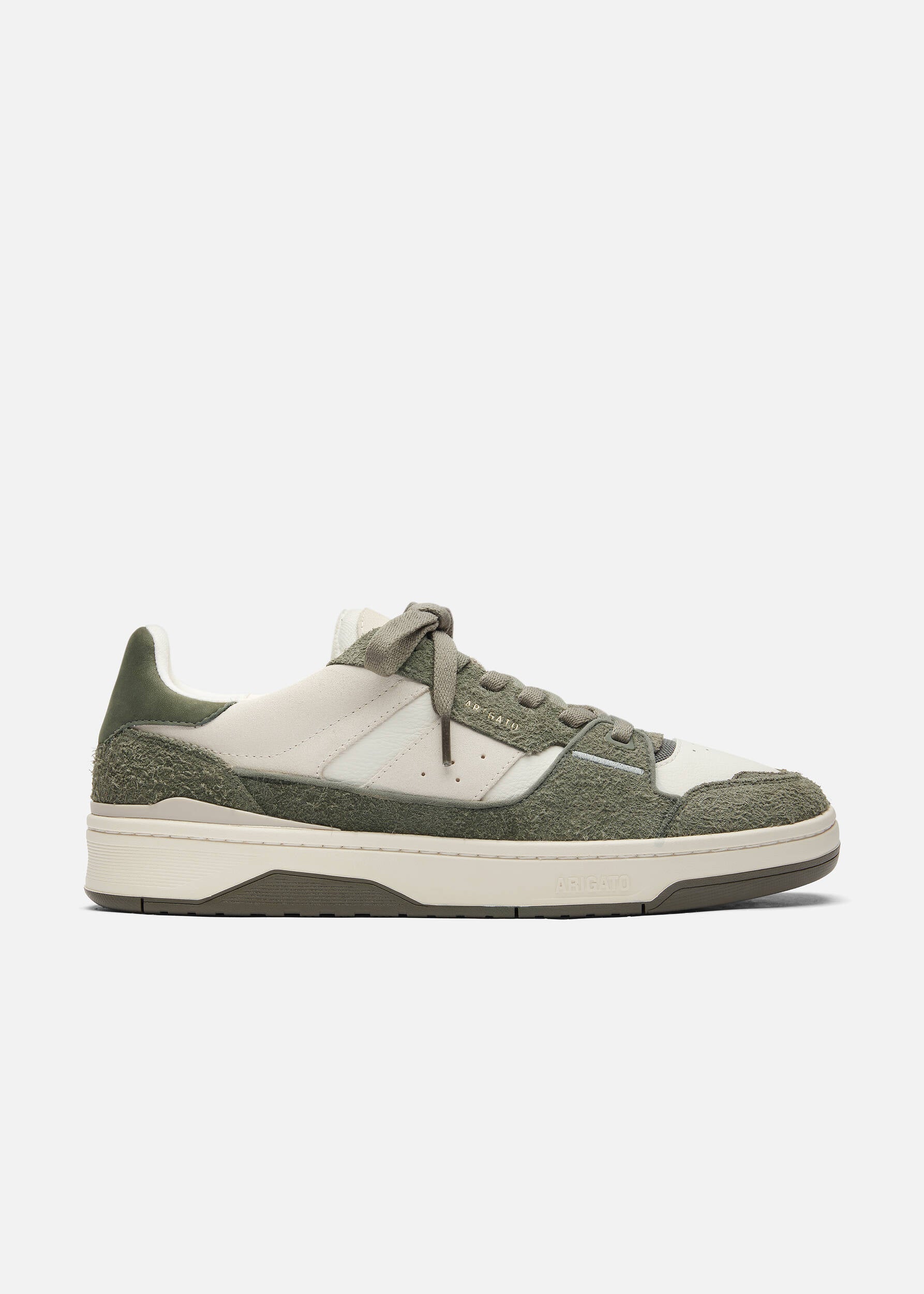 Clay Sneaker - Light Beige/Dark Green