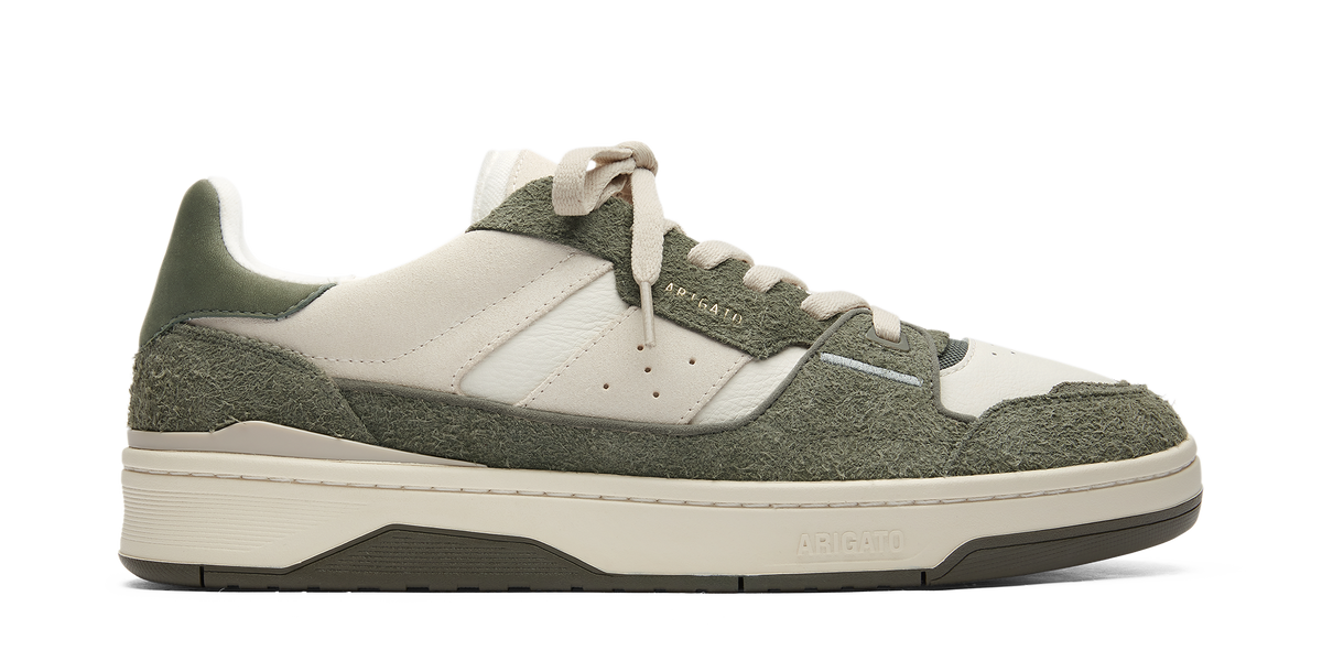 Clay Sneaker - Light Beige/Dark Green