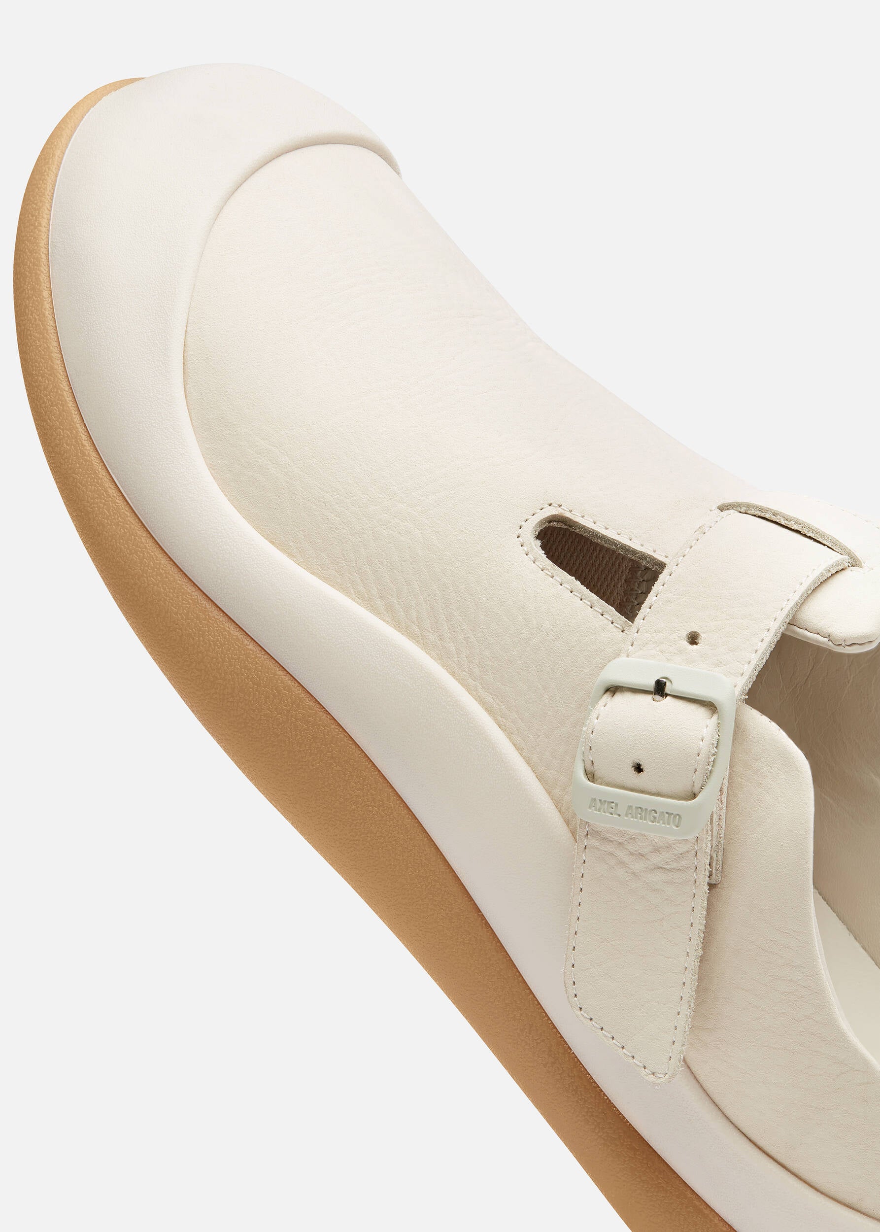 Squish T-Bar Mule - Light Beige/Gum
