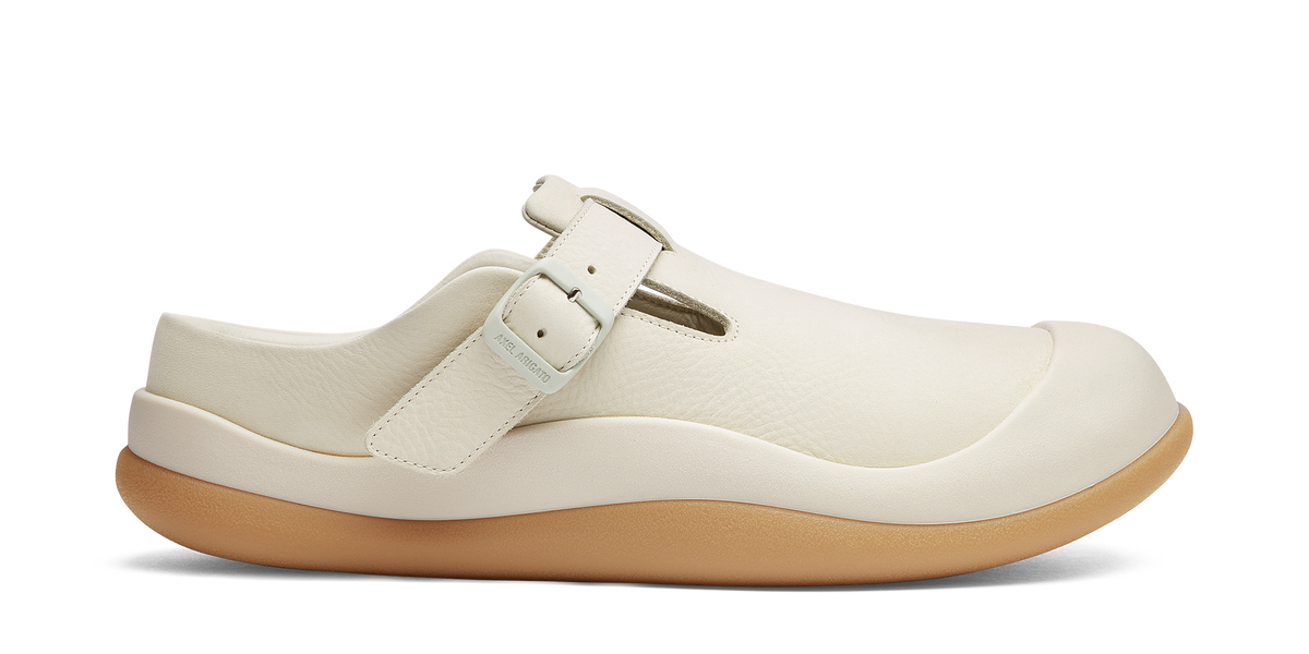 Squish T-Bar Mule - Light Beige/Gum