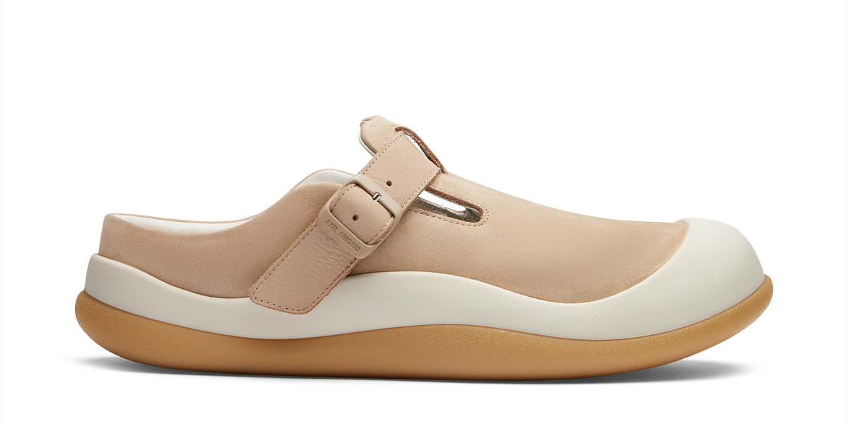 Squish T-Bar Mule - Tan/Gum