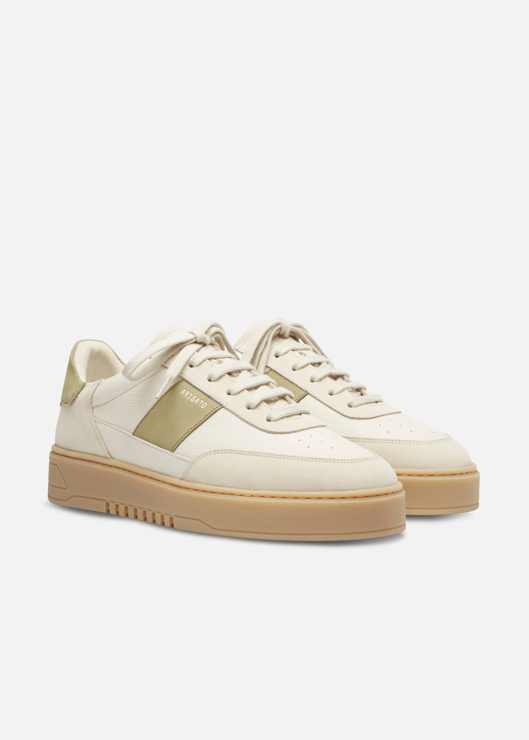 Orbit Vintage Sneaker - Off White/Green