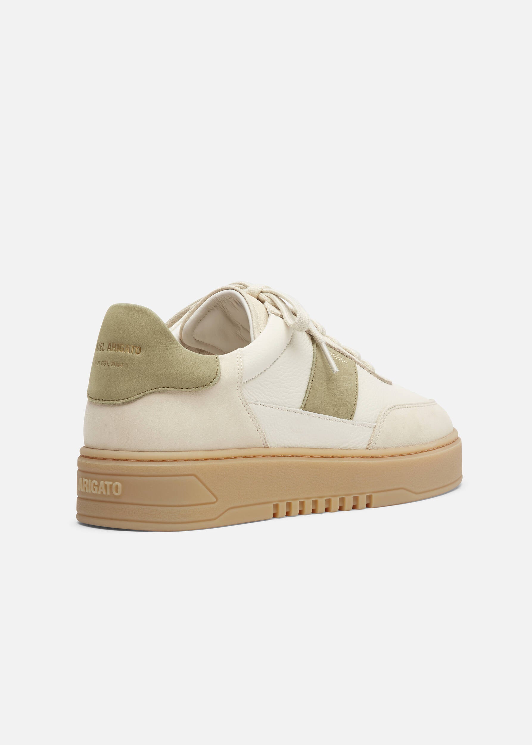 Orbit Vintage Sneaker - Off White/Green