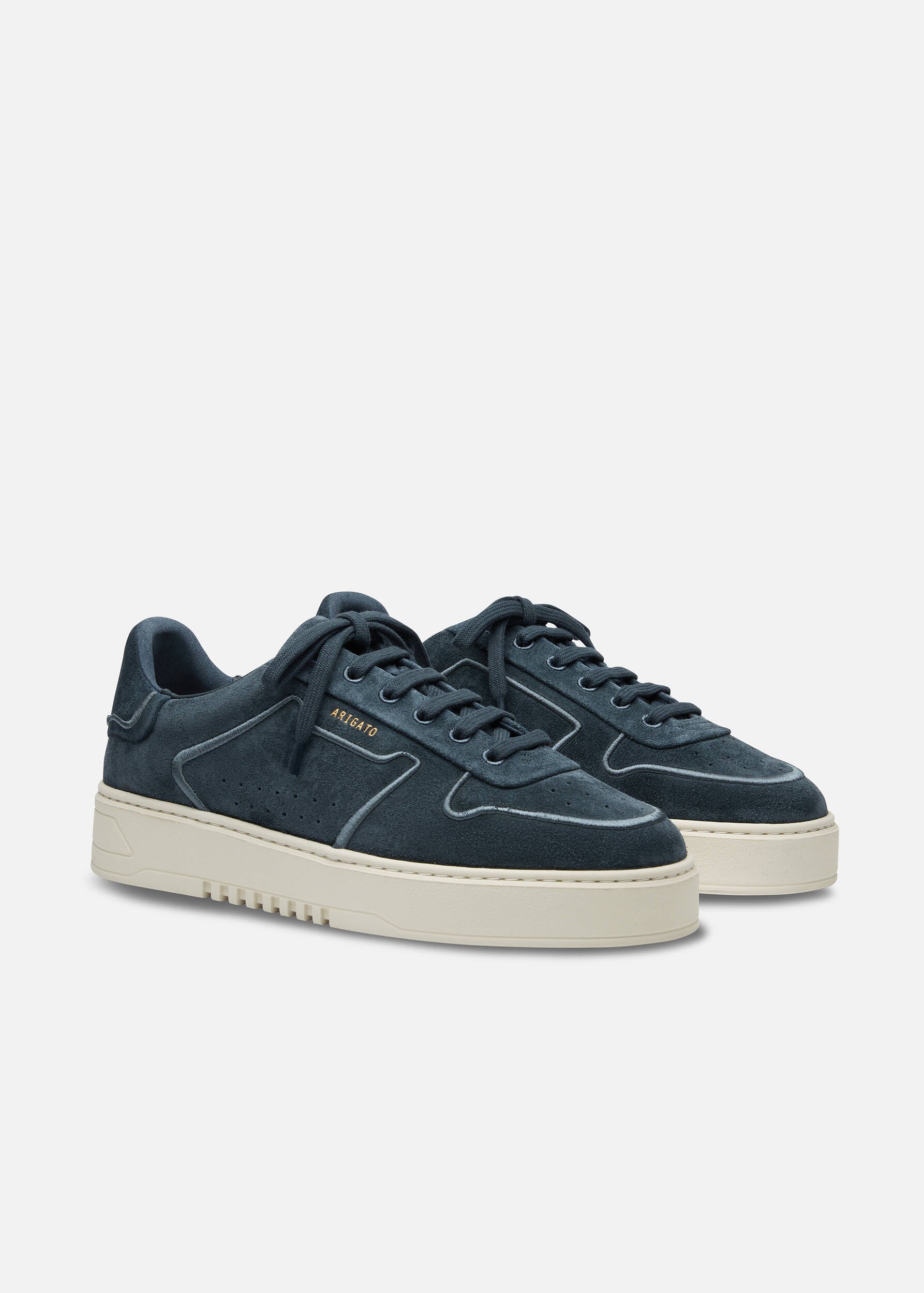 Orbit Embroidery Sneaker - Dark Blue/Off White
