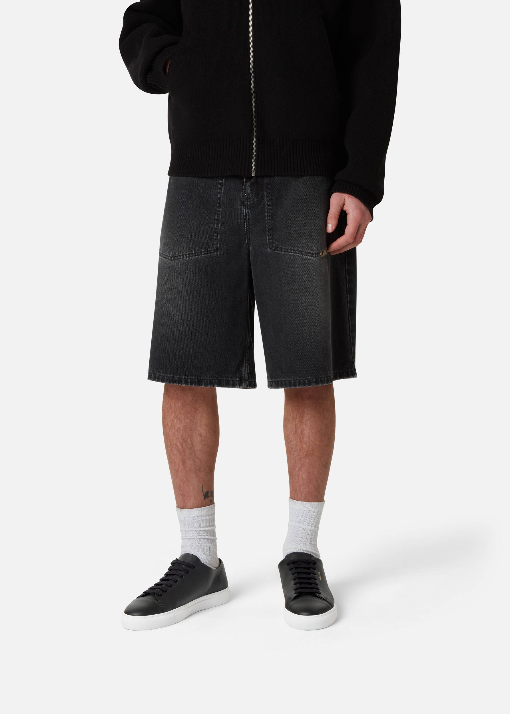 Clean 90 Cap-Toe Sneaker - Black/White