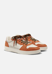 Dice Lo Sneaker - Off White/Dark Orange