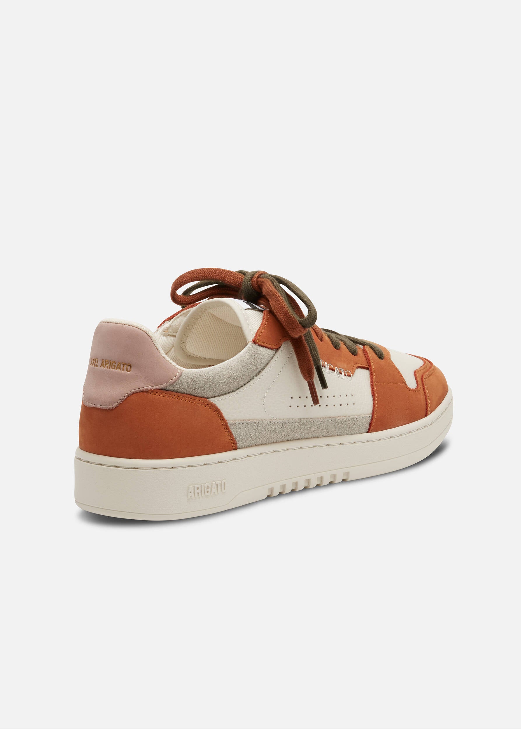 Dice Lo Sneaker - Off White/Dark Orange