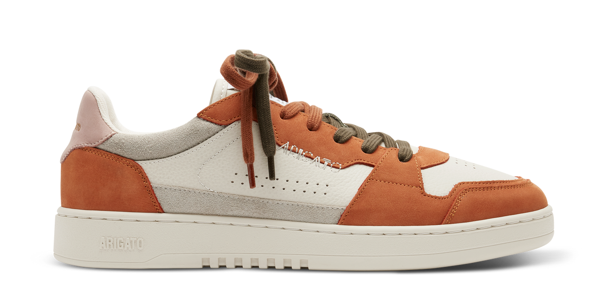 Dice Lo Sneaker - Off White/Dark Orange