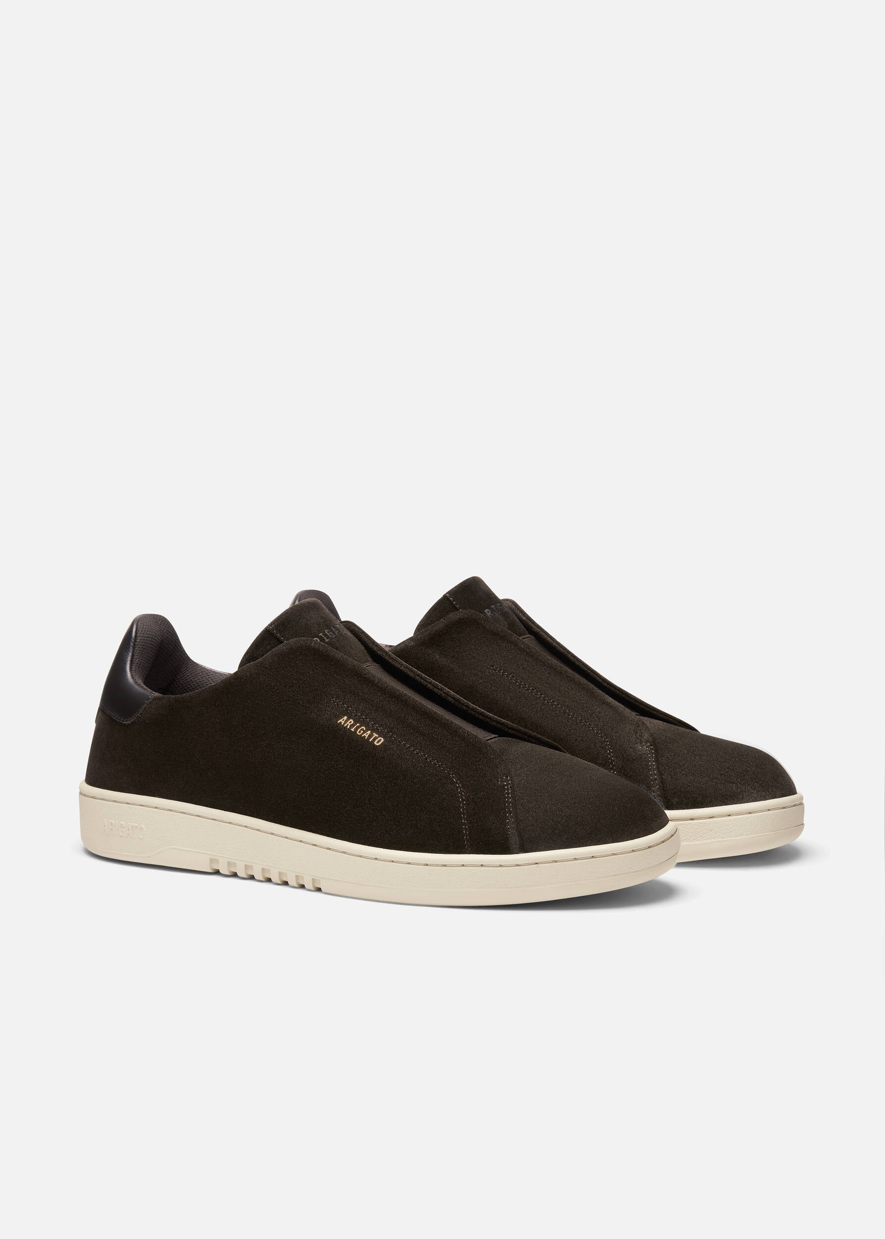 Dice Laceless Sneaker - Dark Brown/Off White