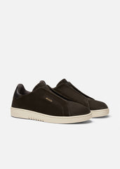 Dice Laceless Sneaker - Dark Brown/Off White