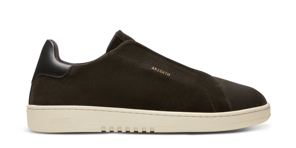 Dice Laceless Sneaker - Dark Brown/Off White