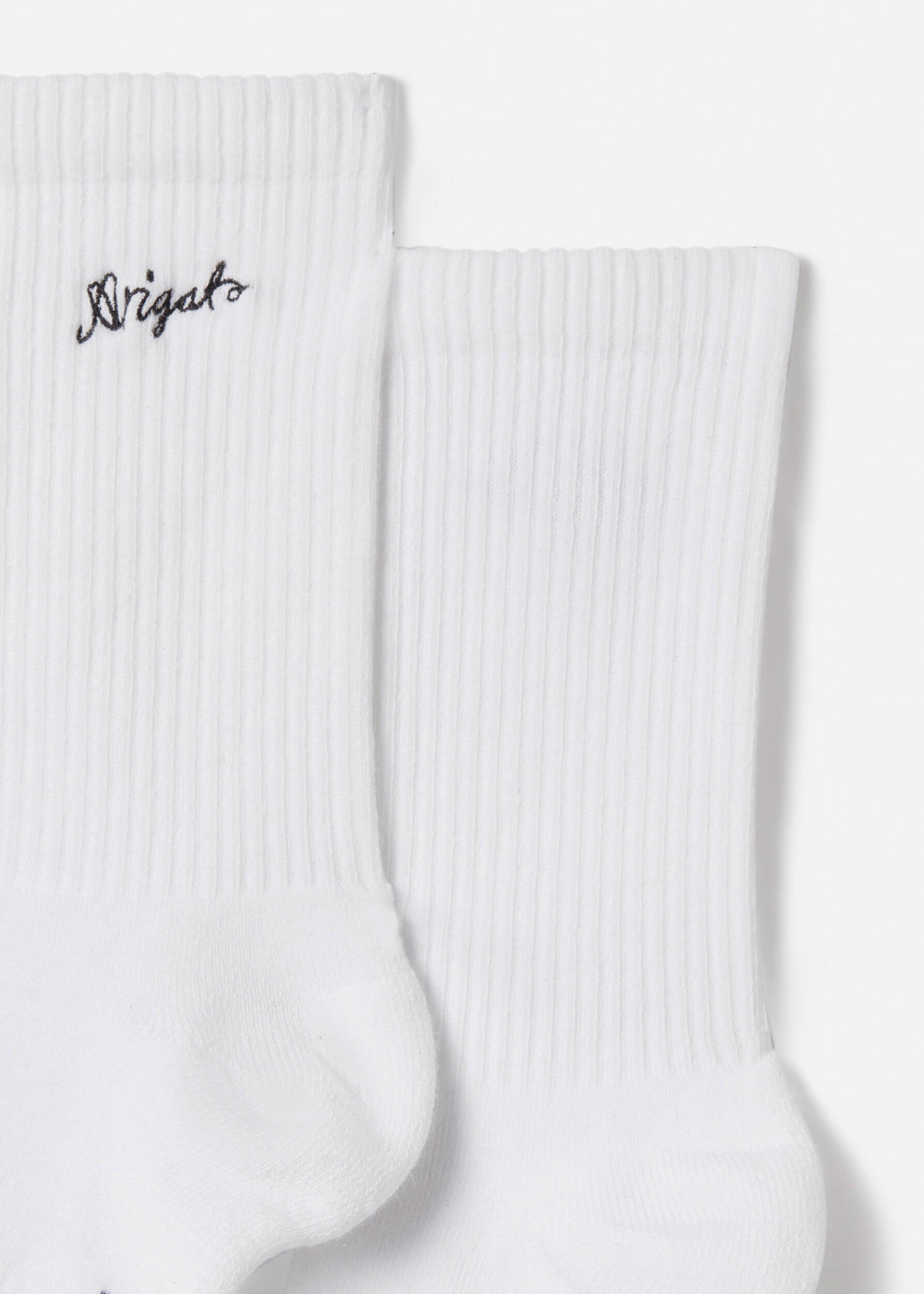 Scribble Arigato Tube Socks - White