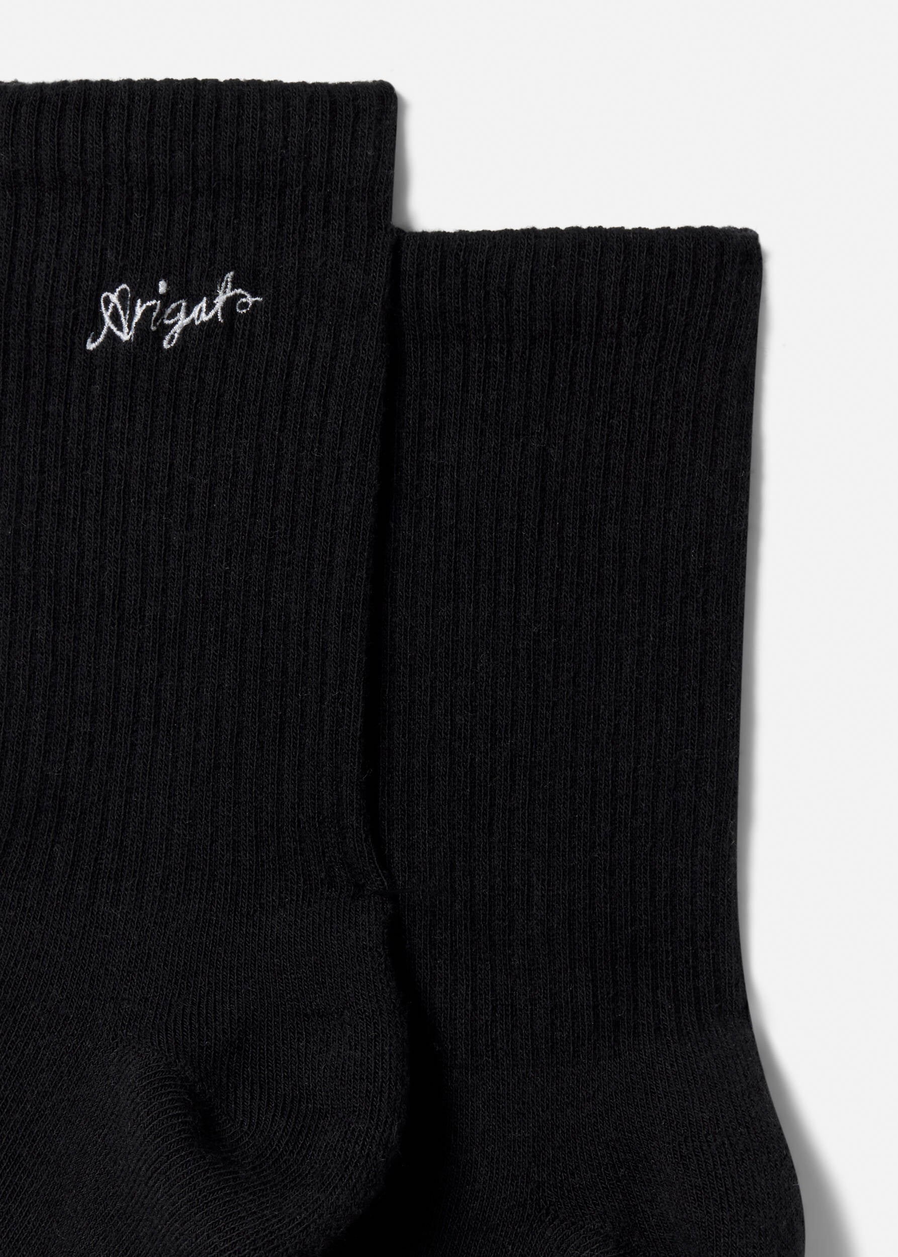 Scribble Arigato Tube Socks - Black
