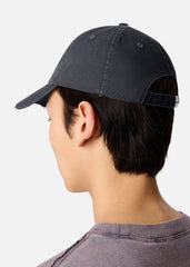 Floral Washed Cap - Dark Grey