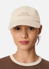 Floral Washed Cap - Beige