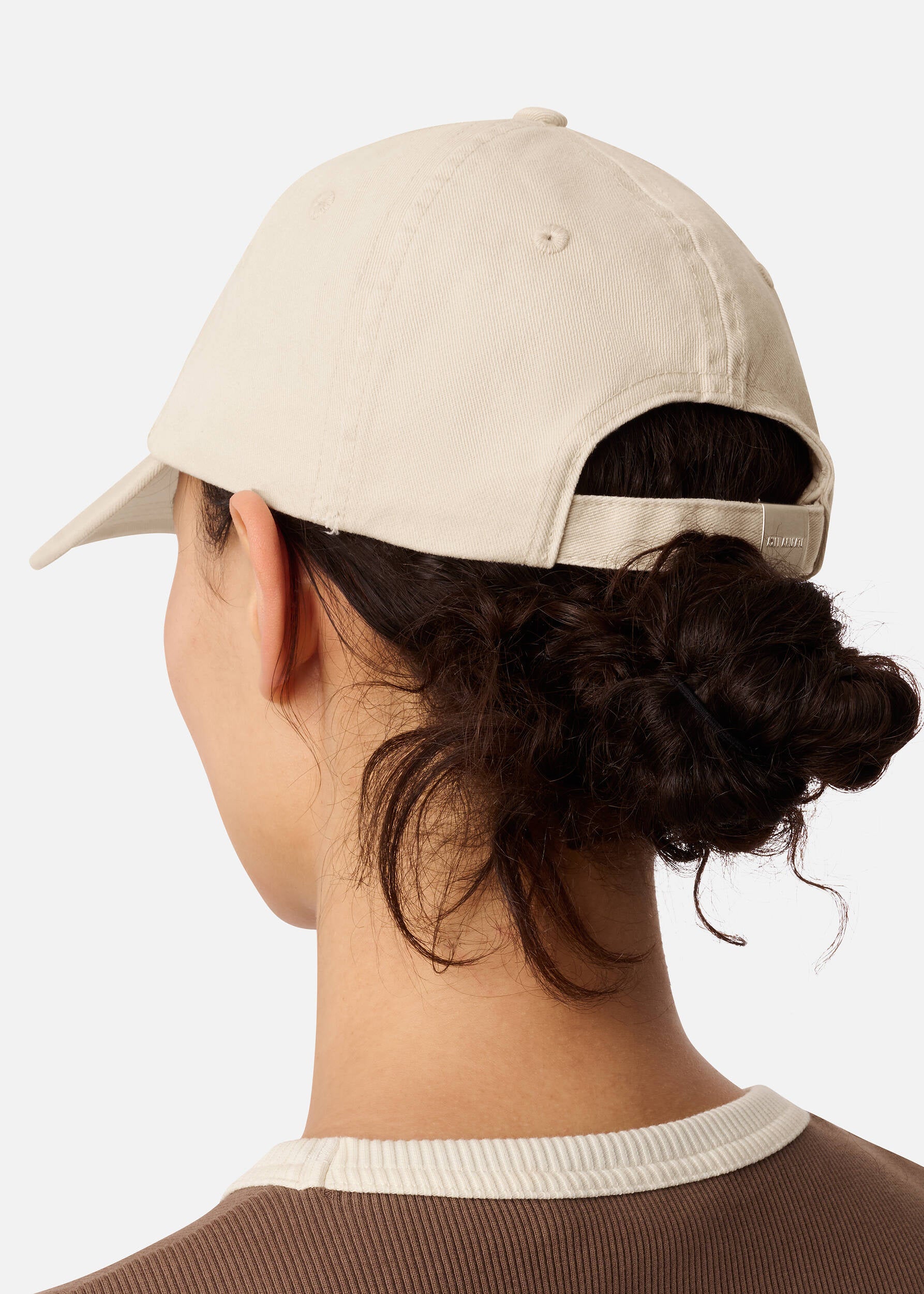 Floral Washed Cap - Beige