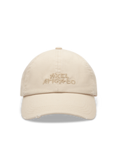 Floral Washed Cap - Beige