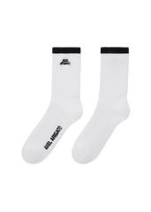 Stripe Logo Socks - White/Black
