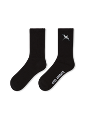 Bee Bird Tube Socks - Black