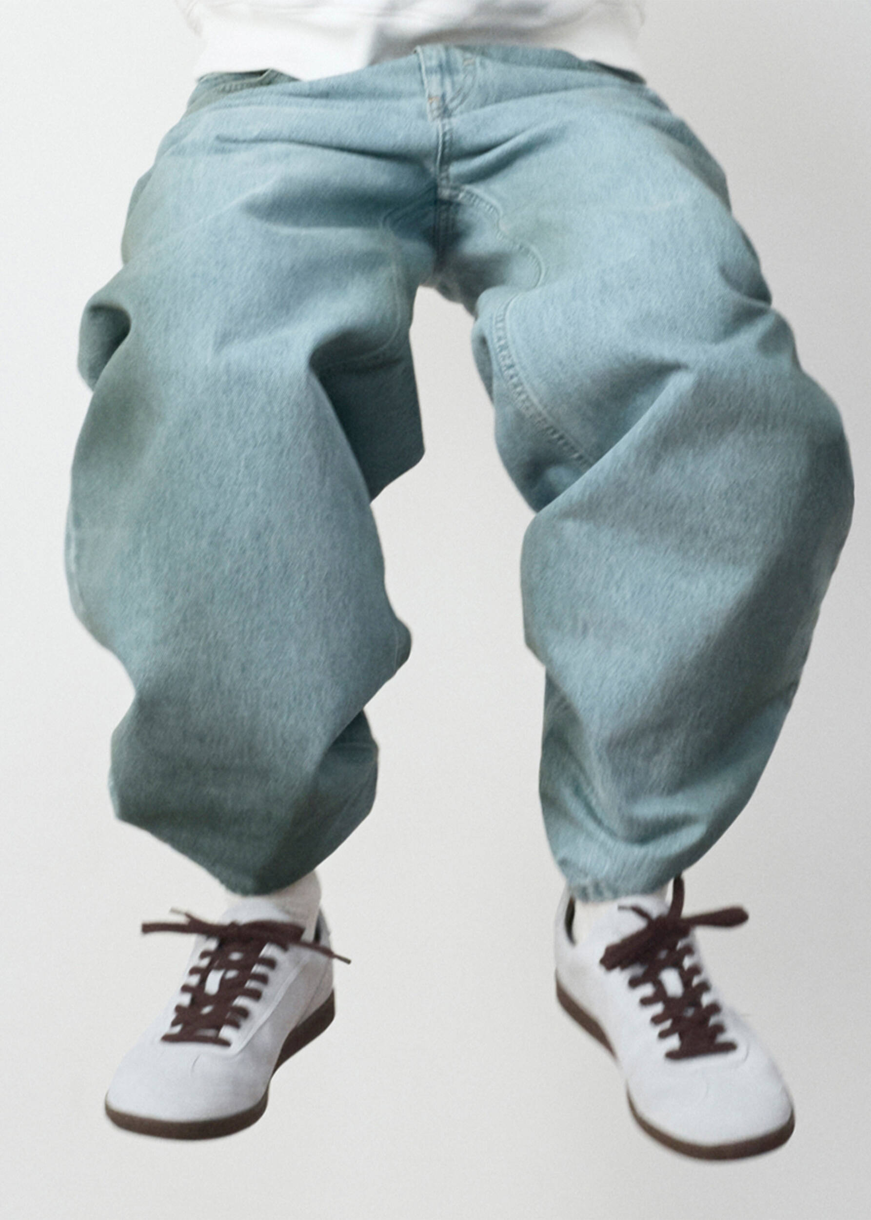 Zane Sneaker - Light Blue/Dark Brown